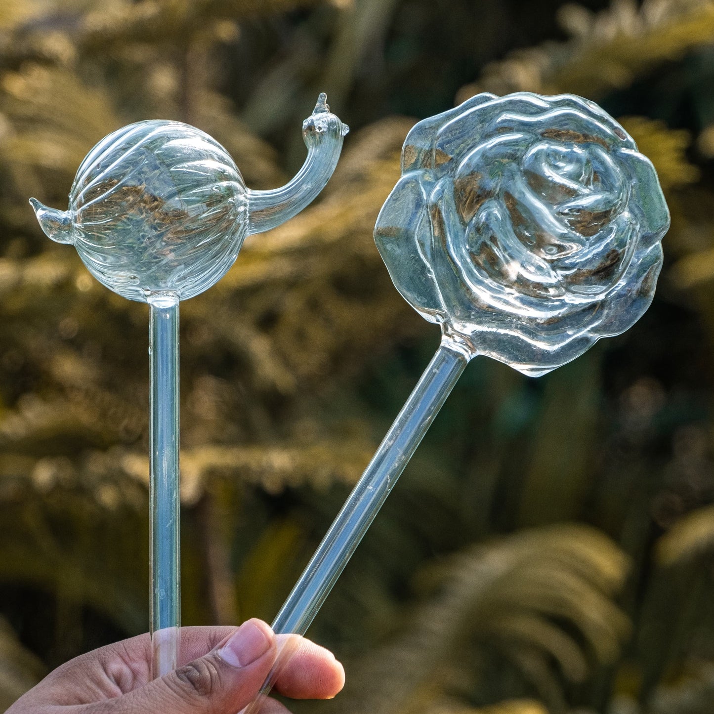 Snail Shape Self Watering Glass Globe